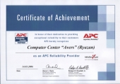 Сертификат партнера APC